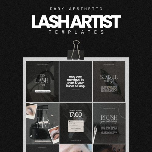 15 Lash artist templates
