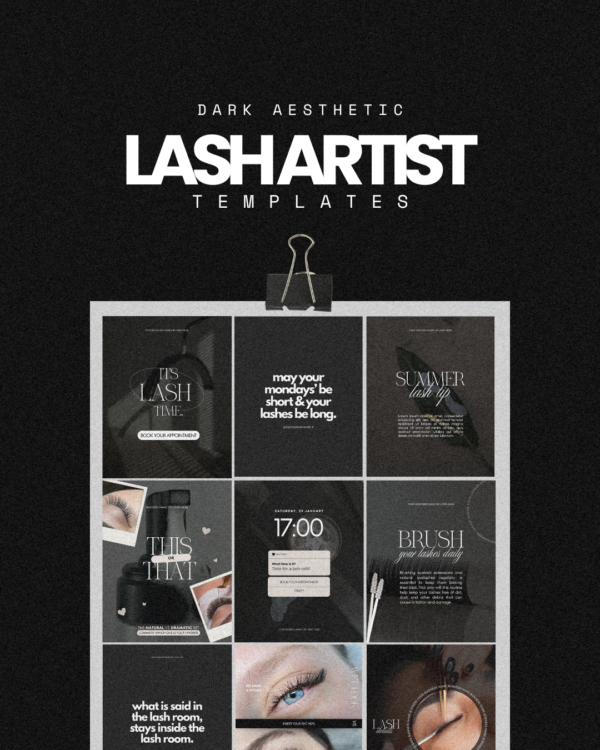 15 Lash artist templates